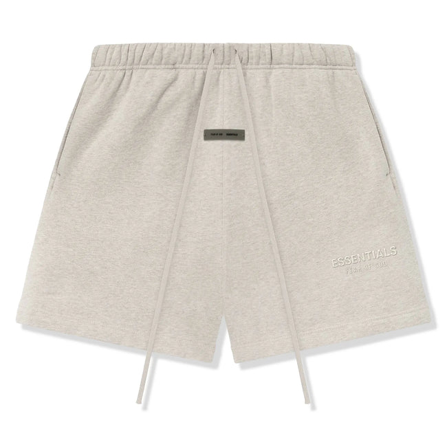 Fear Of God Essentials Classic Fleece Heather Stone Shorts (FW25) Hover Image