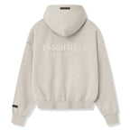 Fear Of God Essentials Classic Heather Stone Zip-Up Hoodie (SS25)