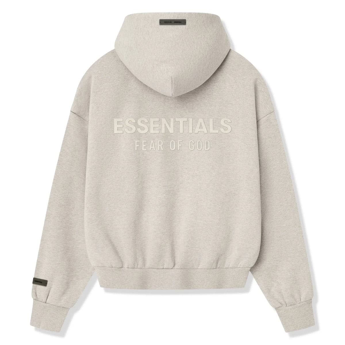 Fear Of God Essentials Classic Heather Stone Zip-Up Hoodie (SS25)
