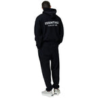 Fear Of God Essentials Classic Fit Jet Black Sweatpants (SS25)