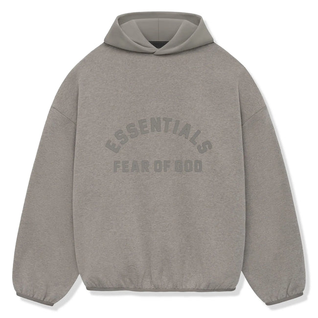 Fear Of God Essentials Core Collection Nylon Fleece Heather Grey Hoodie Hover Image