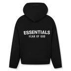 Fear Of God Essentials Fleece Black Hoodie (FW24)