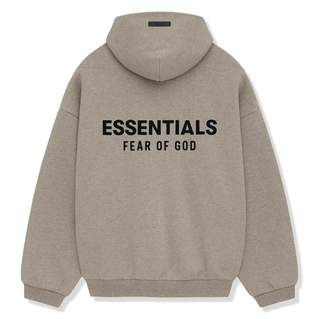 Fear Of God Essentials Fleece Heather Grey Hoodie (FW24) Main Image