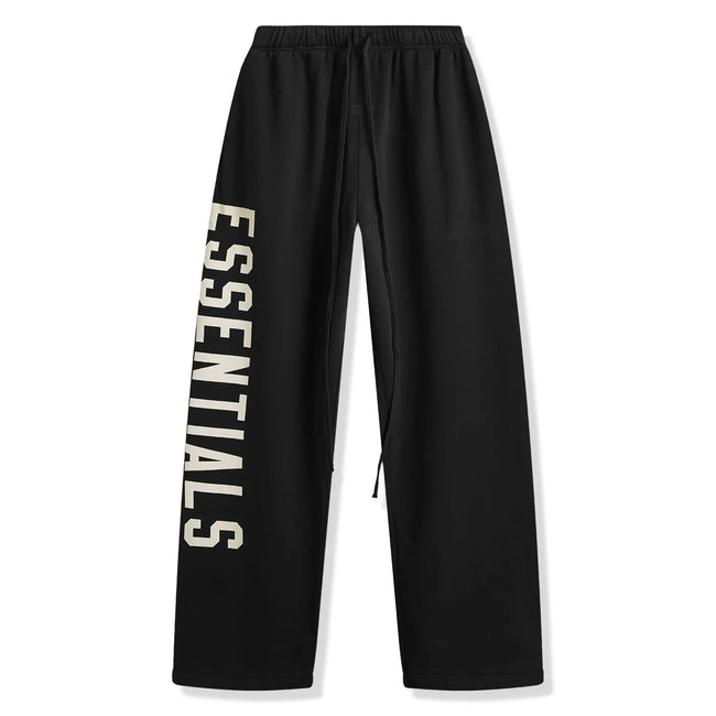 Fear Of God Essentials Heavy Fleece Relaxed Fit Black Sweatpants Hover Image