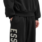 Fear Of God Essentials Heavy Fleece Relaxed Fit Black Sweatpants